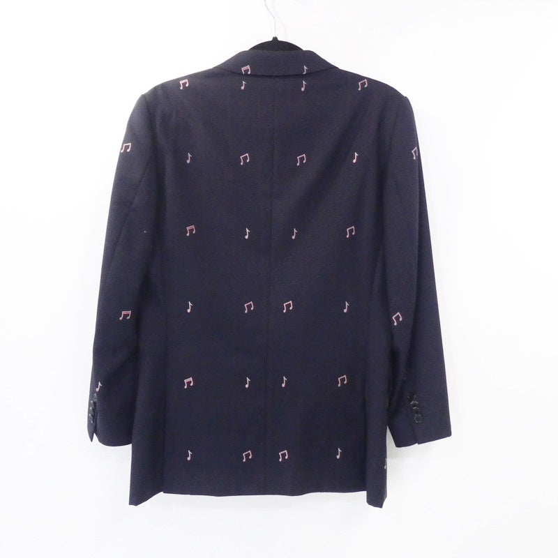 【中古】Paul Smith | ポール・スミス Musical Note Pattern Jacket テーラードジャケット 193700 ネイビー サイズ:S