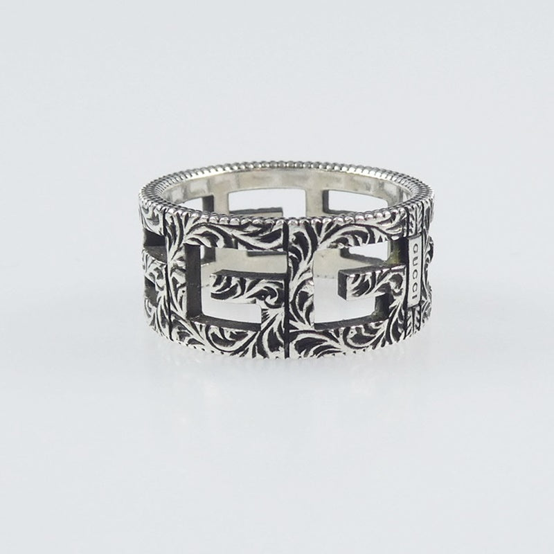 【中古】GUCCI | グッチ Gスクエア リング・指輪 551918 シルバー