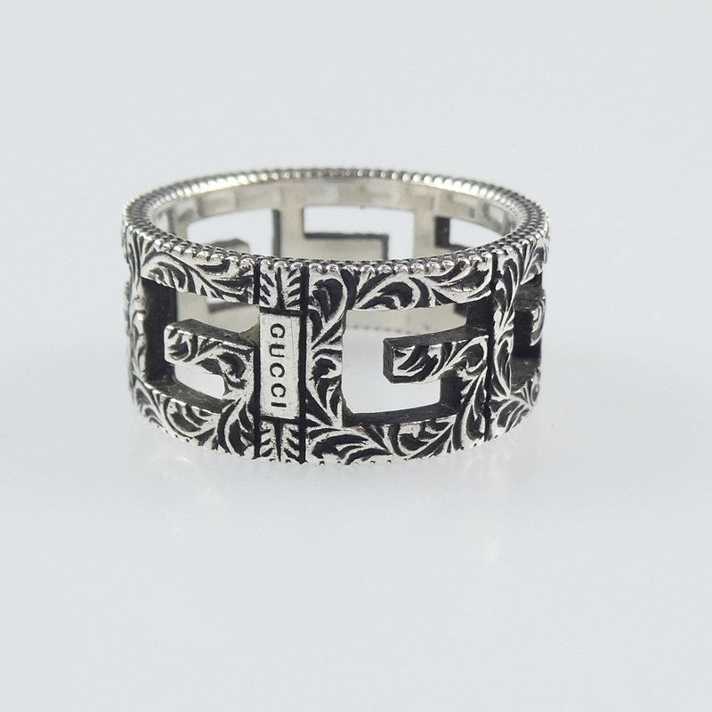 【中古】GUCCI | グッチ Gスクエア リング・指輪 551918 シルバー