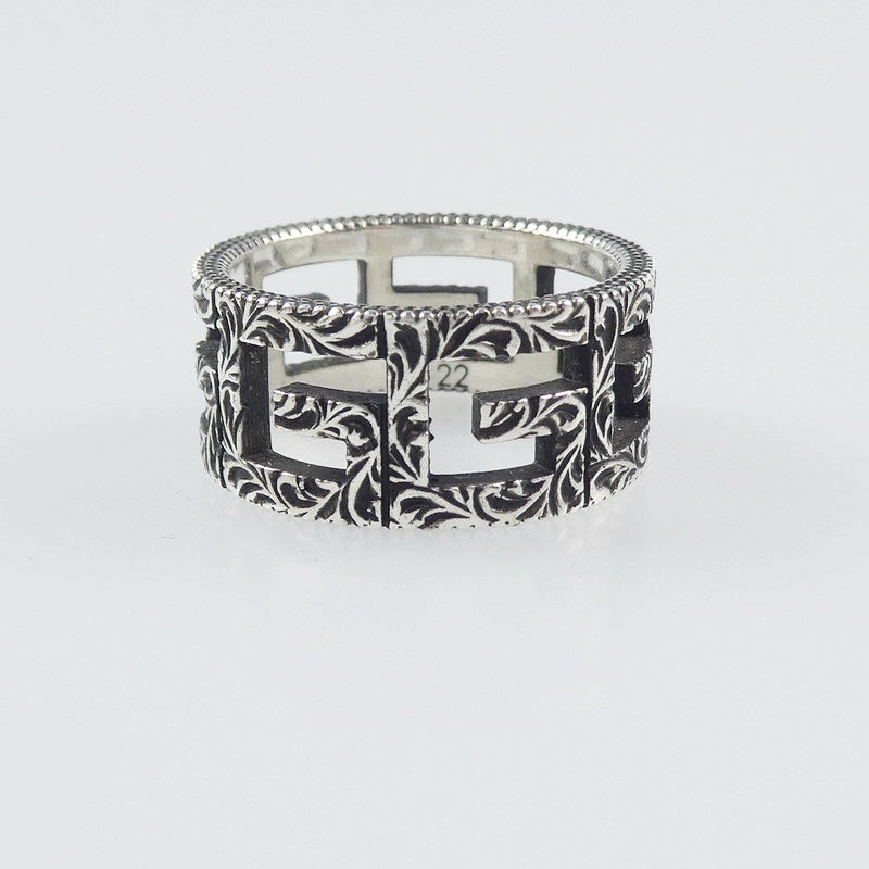 【中古】GUCCI | グッチ Gスクエア リング・指輪 551918 シルバー