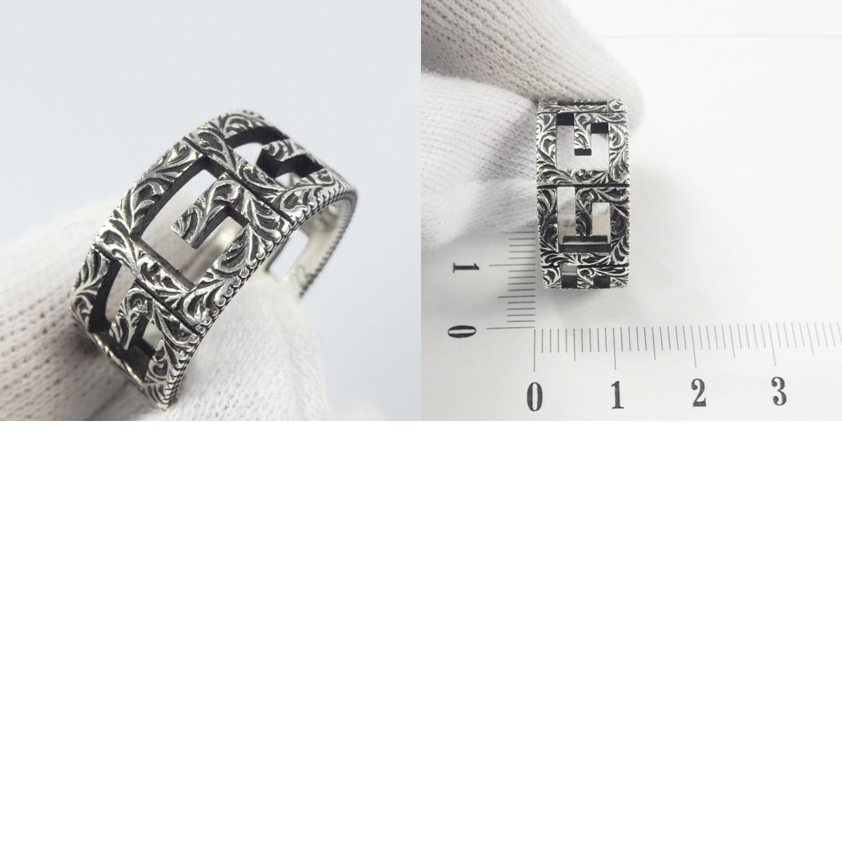 【中古】GUCCI | グッチ Gスクエア リング・指輪 551918 シルバー
