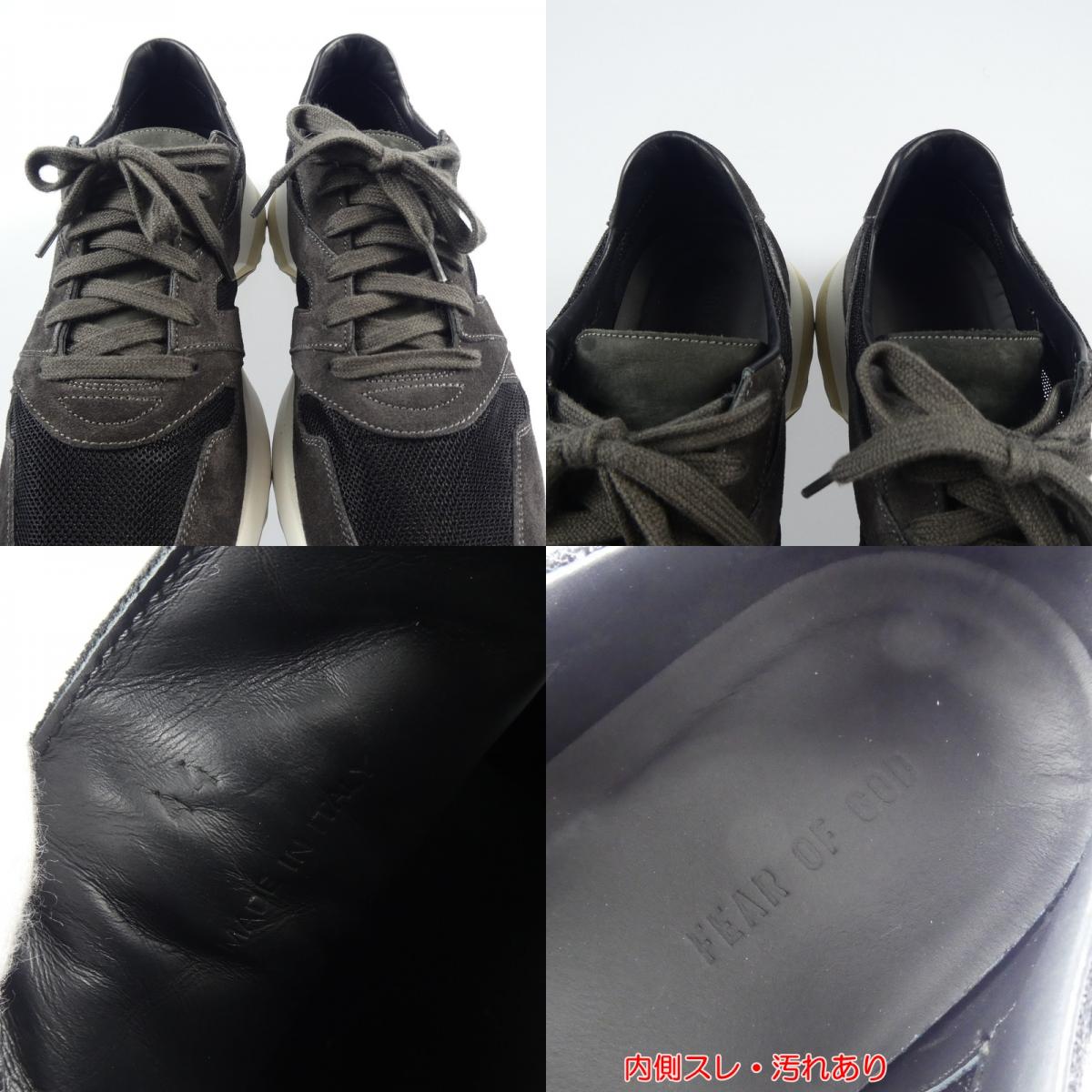 【中古】FEAR OF GOD | フィアオブゴッド VINTAGE RUNNER スニーカー FG-80-035 ブラック 29cm