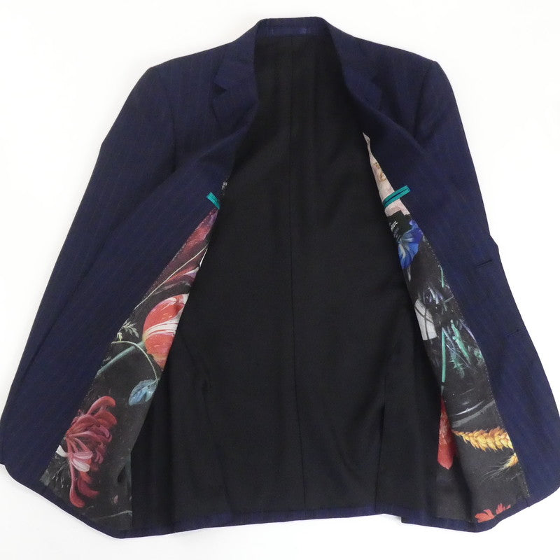 【中古】Paul Smith | ポール・スミス オルタネートストライプ 2Bスーツ セットアップ 293005 ネイビー サイズ:M