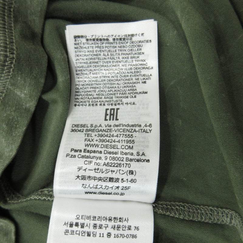 DIESEL | ディーゼル 半袖Tシャツ カーキ サイズ:XL【三重本店】