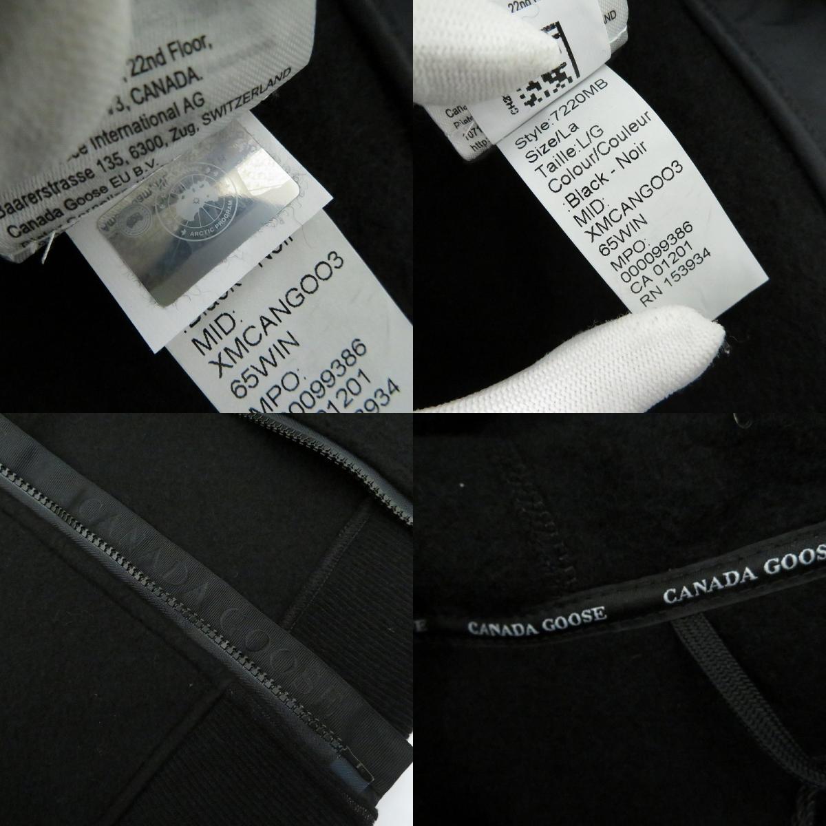 CANADA GOOSE | カナダグース Chilliwack Fleece Bomber - BD ミリタリーコート 7220MB ブラック サイズ:L【瀬戸大橋店】