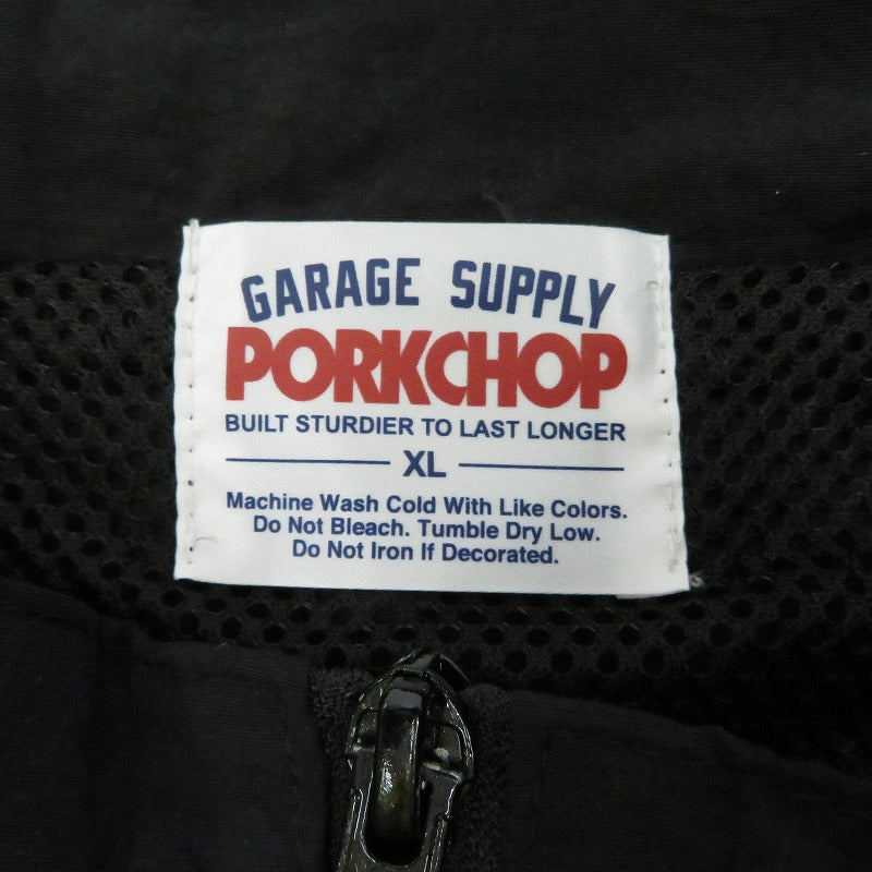 PORK CHOP | ポークチョップ OVAL LOGO NYLON JACKET ナイロンジャケット ブラック サイズ:XL【瀬戸大橋店】