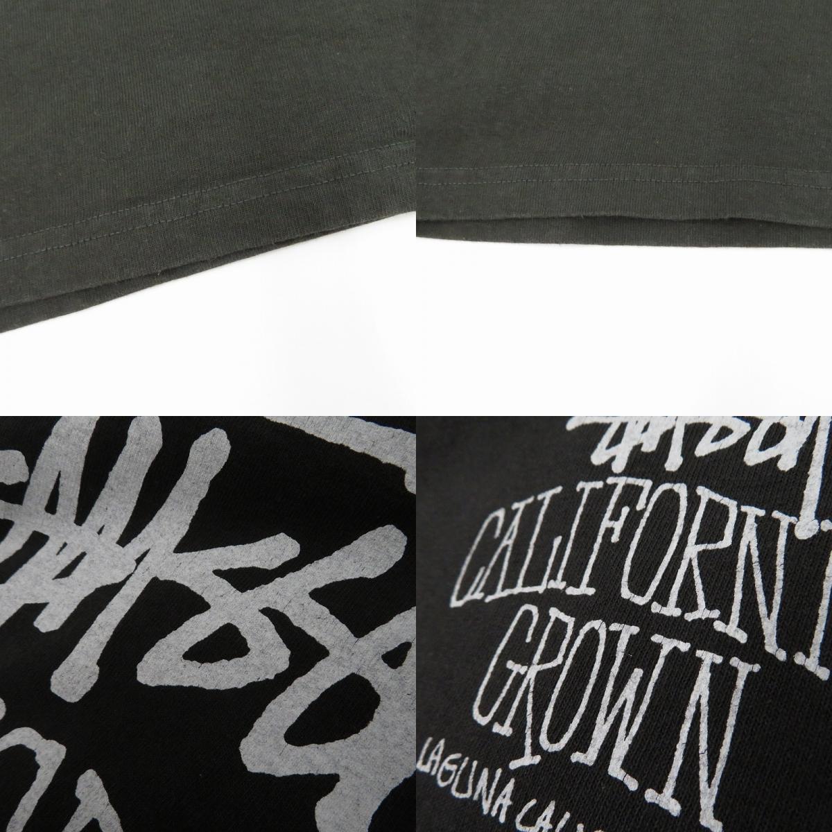 STUSSY | ステューシー CALI GROWN TEE PIGMENT DYED 半袖Tシャツ ブラック サイズ:M【瀬戸大橋店】