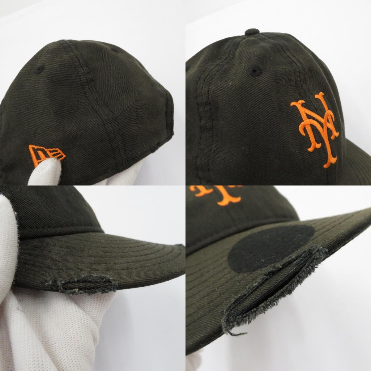 NEW ERA | ニューエラ powered by GORO/ニューヨーク・メッツ キャップ サイズ:MEDIUM/LARGE ブラック【瀬戸大橋店】