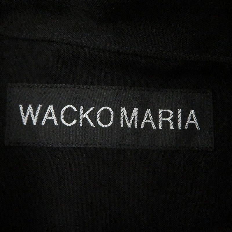 WACKOMARIA | ワコマリア TIM LEHI 50's OPEN COLLAR SHIRT 長袖シャツ ブラック サイズ:XL【瀬戸大橋店】