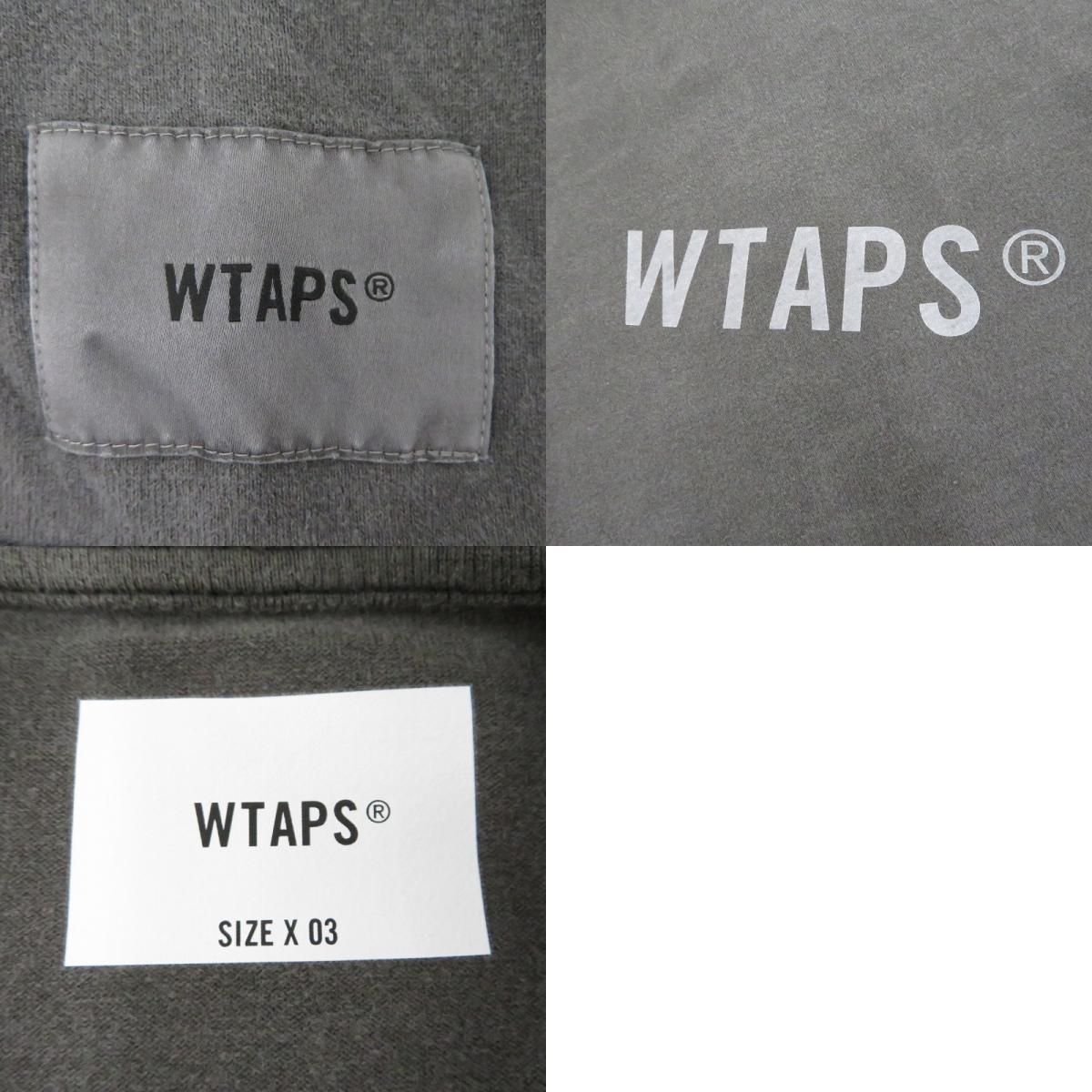 W)TAPS | ダブルタップス SIGN-OD / LS / COTTON 長袖Tシャツ 262ATDT-CSM22 グレー サイズ:3【瀬戸大橋店】