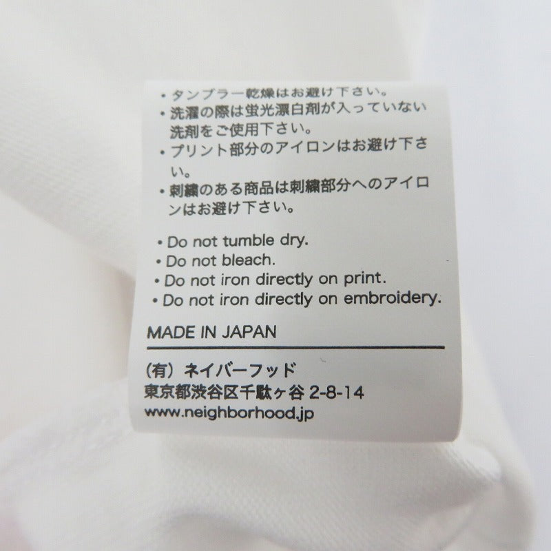 NEIGHBORHOOD | ネイバーフッド NH X M&M . TEE LS 長袖Tシャツ 262PCMMN-LT01 ホワイト サイズ:L【瀬戸大橋店】