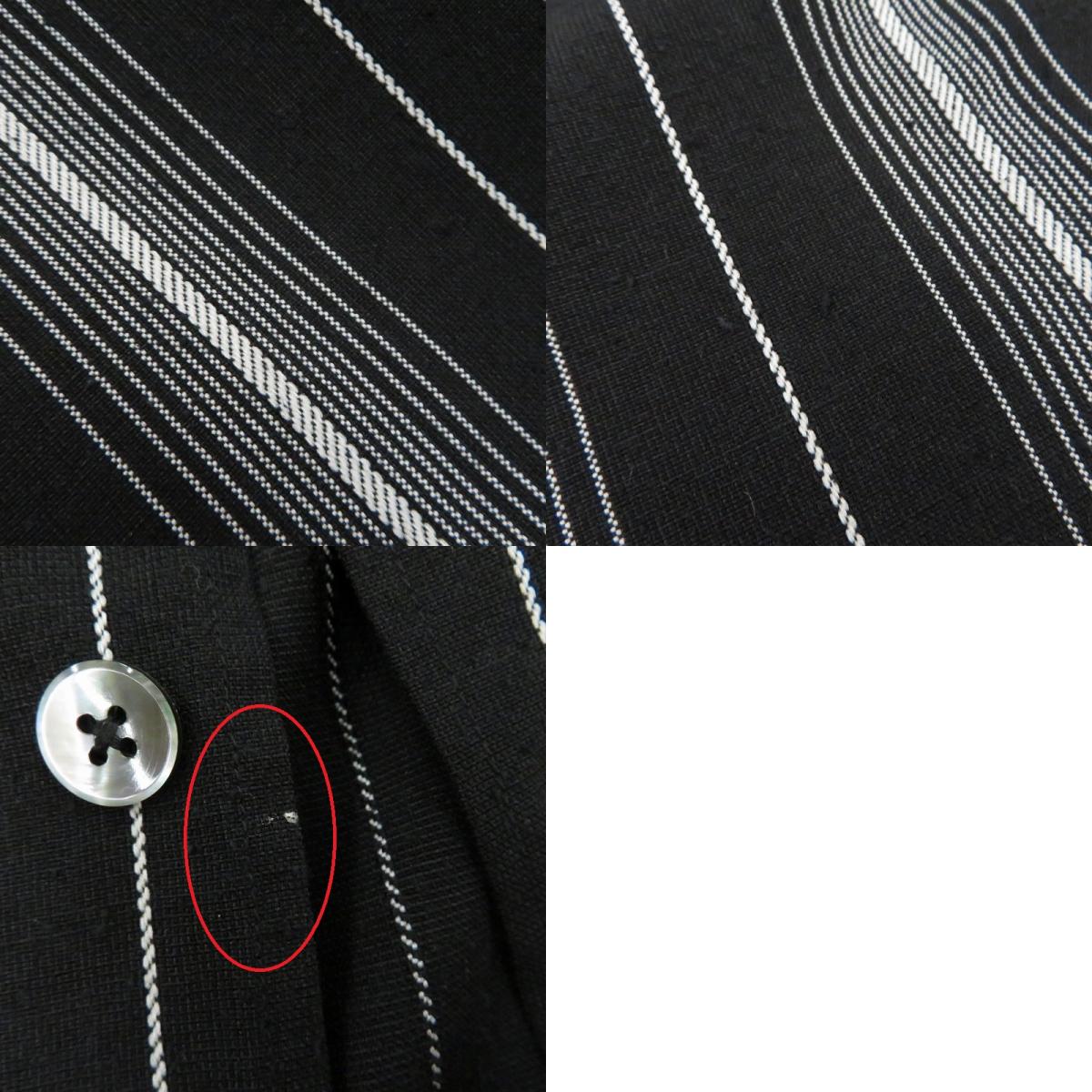 COOTIE | クーティー Dobby Chain Stripe L/S Cavana Shirt その他トップス ブラック サイズ:L【瀬戸大橋店】
