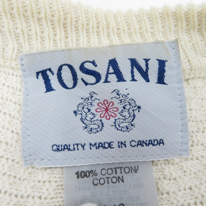 VINTAGE衣料 | ヴィンテージイリョウ TOSANI ｶﾅﾀﾞ製 カーディガン ホワイト サイズ：L【瀬戸大橋店】