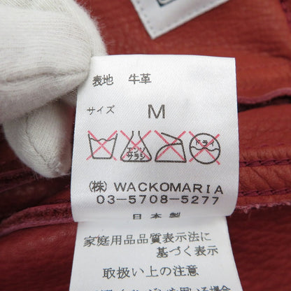 WACKOMARIA | ワコマリア レザー レッド サイズ：M【瀬戸大橋店】
