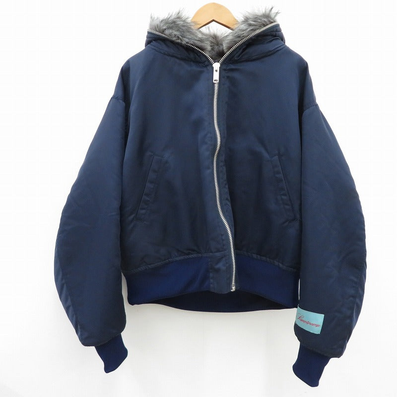 FOX HOODED BOMBER JACKET その他アウター ネイビー【瀬戸大橋店】