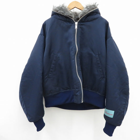 FOX HOODED BOMBER JACKET その他アウター ネイビー【瀬戸大橋店】