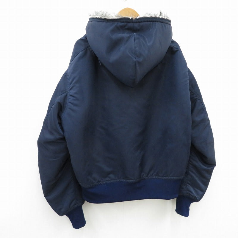 FOX HOODED BOMBER JACKET その他アウター ネイビー【瀬戸大橋店】