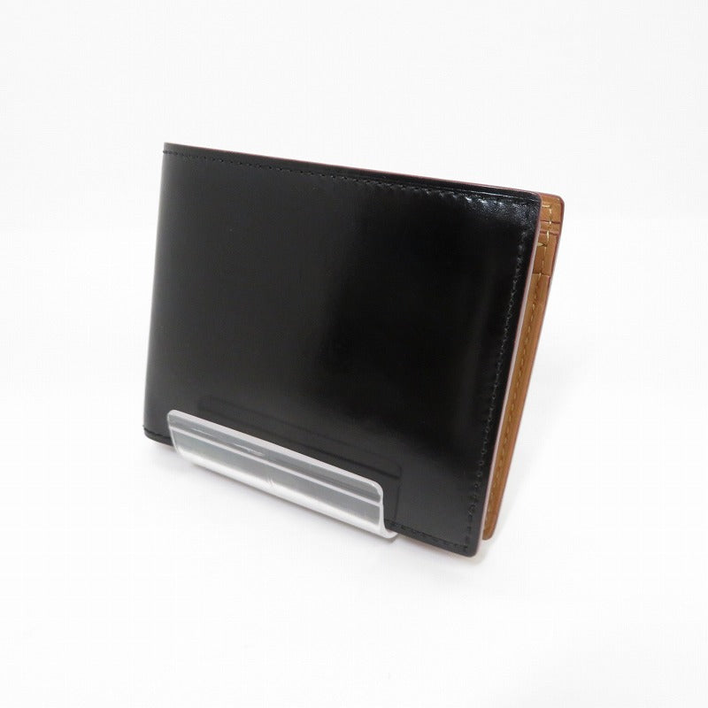 GANZO | ガンゾ ｺｰﾄﾞﾊﾞﾝ 二つ折り財布 ブラック【瀬戸大橋店】