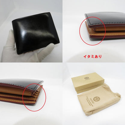 GANZO | ガンゾ ｺｰﾄﾞﾊﾞﾝ 二つ折り財布 ブラック【瀬戸大橋店】