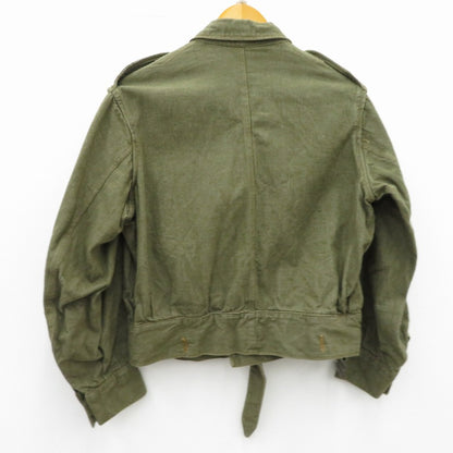 MILITARY衣料 | ミリタリーイリョウ イギリス軍 OVERALLS DENIM BLOUSES ミリタリージャケット カーキグリーン【瀬戸大橋店】