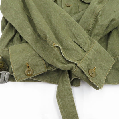 MILITARY衣料 | ミリタリーイリョウ イギリス軍 OVERALLS DENIM BLOUSES ミリタリージャケット カーキグリーン【瀬戸大橋店】