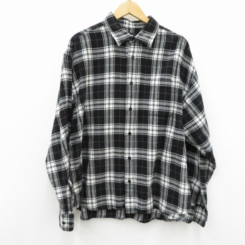 X-LARGE | エクストララージ 長袖シャツ 101233014002 ブラック サイズ：L【瀬戸大橋店】