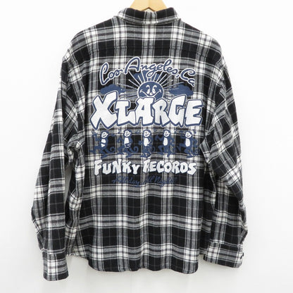 X-LARGE | エクストララージ 長袖シャツ 101233014002 ブラック サイズ：L【瀬戸大橋店】