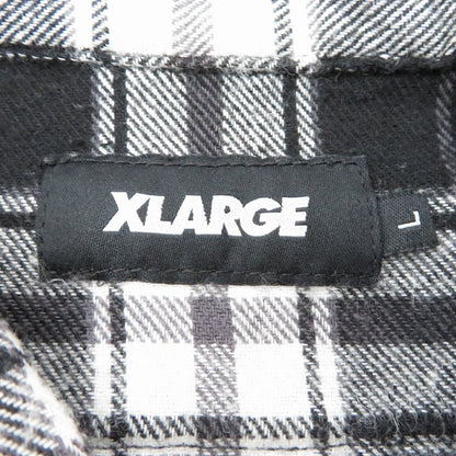 X-LARGE | エクストララージ 長袖シャツ 101233014002 ブラック サイズ：L【瀬戸大橋店】