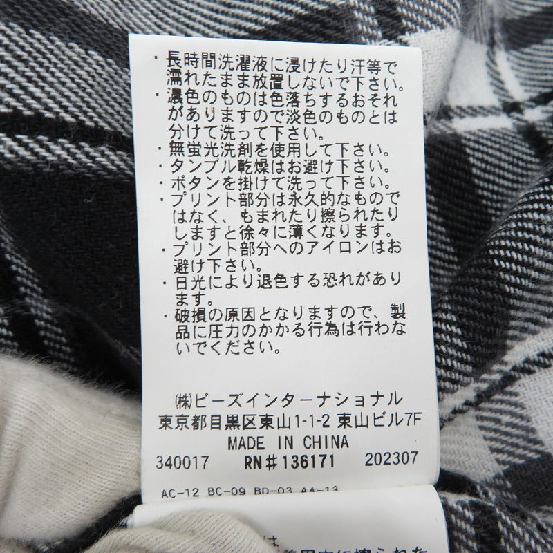 X-LARGE | エクストララージ 長袖シャツ 101233014002 ブラック サイズ：L【瀬戸大橋店】