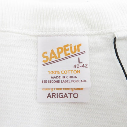 SAPEur | サプール MASATOSHI HAMADA S/S Tee 半袖Ｔシャツ A0022-115 ホワイト サイズ：L【瀬戸大橋店】