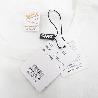 SAPEur | サプール MASATOSHI HAMADA S/S Tee 半袖Ｔシャツ A0022-115 ホワイト サイズ：L【瀬戸大橋店】