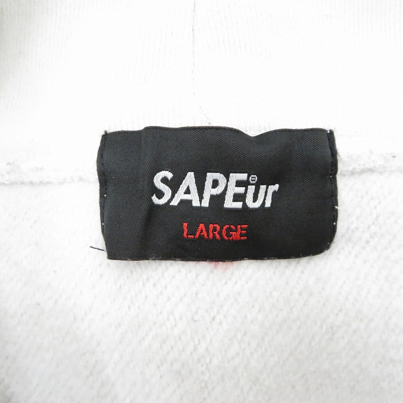 SAPEur | サプール パーカー ホワイト サイズ：L【瀬戸大橋店】