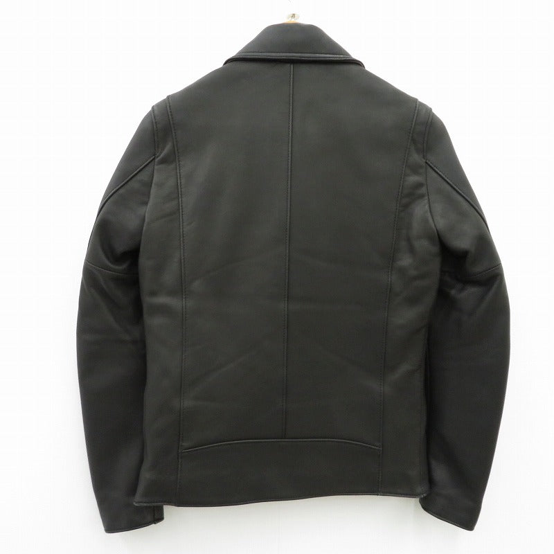 MEN'S BIGI | メンズビギ Union Station 羊革ダブルライダースジャケット レザー M0873LJM902 ブラック サイズ：M【瀬戸大橋店】