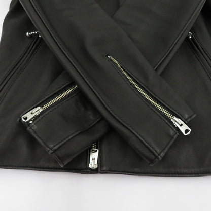 MEN'S BIGI | メンズビギ Union Station 羊革ダブルライダースジャケット レザー M0873LJM902 ブラック サイズ：M【瀬戸大橋店】