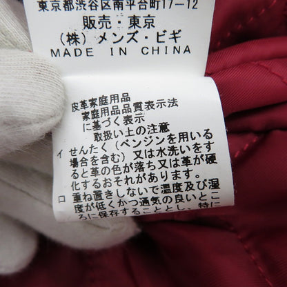 MEN'S BIGI | メンズビギ Union Station 羊革ダブルライダースジャケット レザー M0873LJM902 ブラック サイズ：M【瀬戸大橋店】