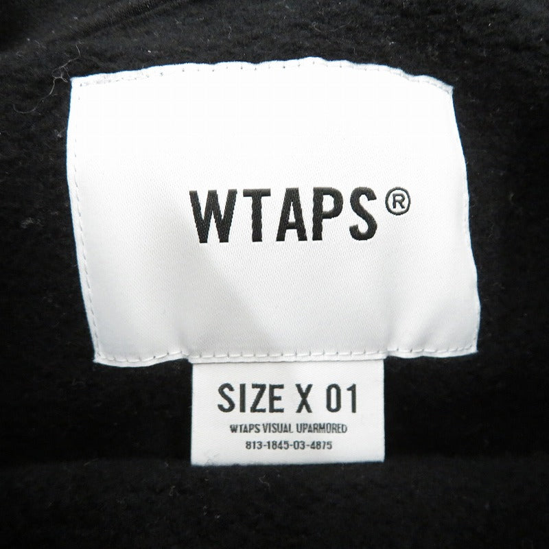 W)TAPS | ダブルタップス Academy / Hoody / Cotton. College パーカー 241ATDT-CSM04 ブラック サイズ：1【瀬戸大橋店】