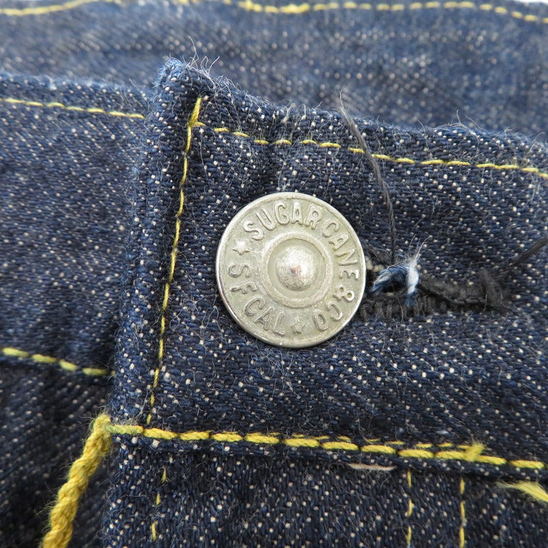SUGAR CANE | シュガーケーン BLUE DENIM WAIST OVERALLS “S1945” デニムパンツ Lot No. SC49001 ネイビー サイズ：32【瀬戸大橋店】