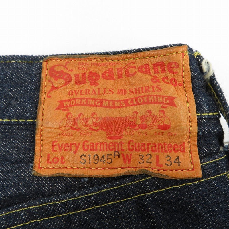 SUGAR CANE | シュガーケーン BLUE DENIM WAIST OVERALLS “S1945” デニムパンツ Lot No. SC49001 ネイビー サイズ：32【瀬戸大橋店】