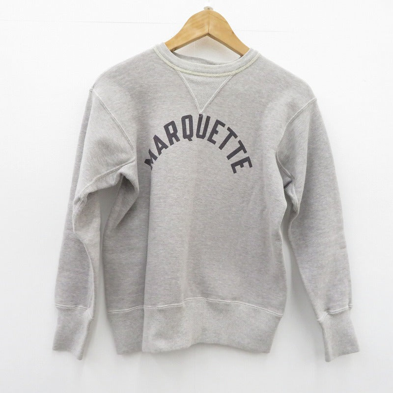 WARE HOUSE | ウェアハウス　ウエアハウス MARQUETTE 両V仕様 スウェット スウェット グレー サイズ：38【瀬戸大橋店】