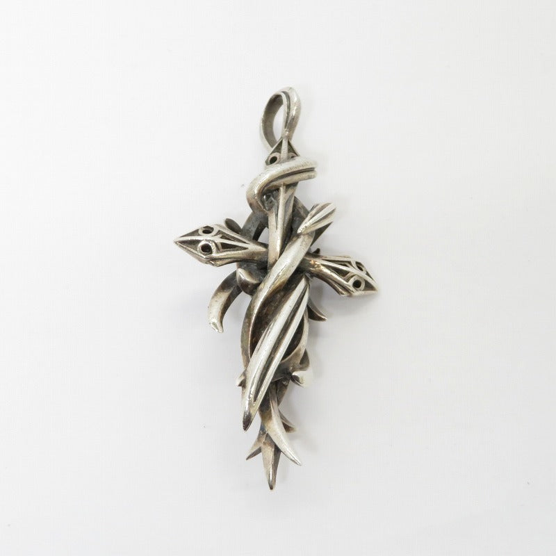 M'S COLLECTION | エムズコレクション TENTACLES CROSS PENDANT L ペンダントトップ X0238 シルバー【瀬戸大橋店】