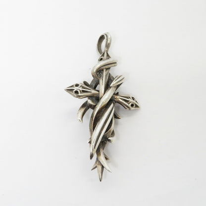 M'S COLLECTION | エムズコレクション TENTACLES CROSS PENDANT L ペンダントトップ X0238 シルバー【瀬戸大橋店】