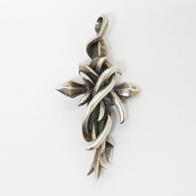M'S COLLECTION | エムズコレクション TENTACLES CROSS PENDANT L ペンダントトップ X0238 シルバー【瀬戸大橋店】
