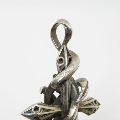 M'S COLLECTION | エムズコレクション TENTACLES CROSS PENDANT L ペンダントトップ X0238 シルバー【瀬戸大橋店】