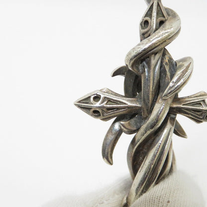 M'S COLLECTION | エムズコレクション TENTACLES CROSS PENDANT L ペンダントトップ X0238 シルバー【瀬戸大橋店】