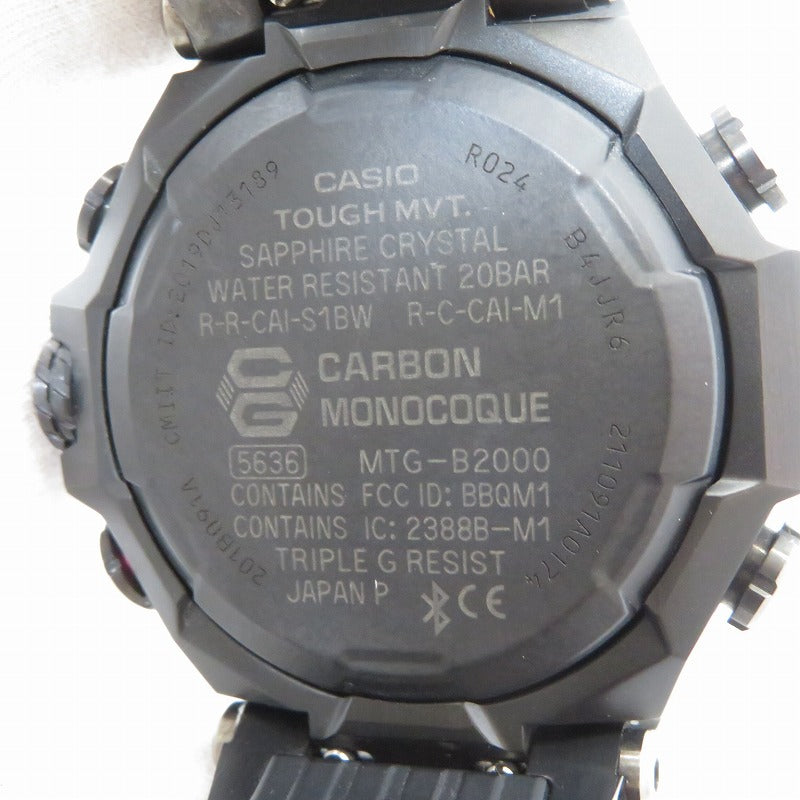 G-SHOCK | ジーショック MT-G 腕時計 MTG-B2000BD-1A4JF ブラック【瀬戸大橋店】