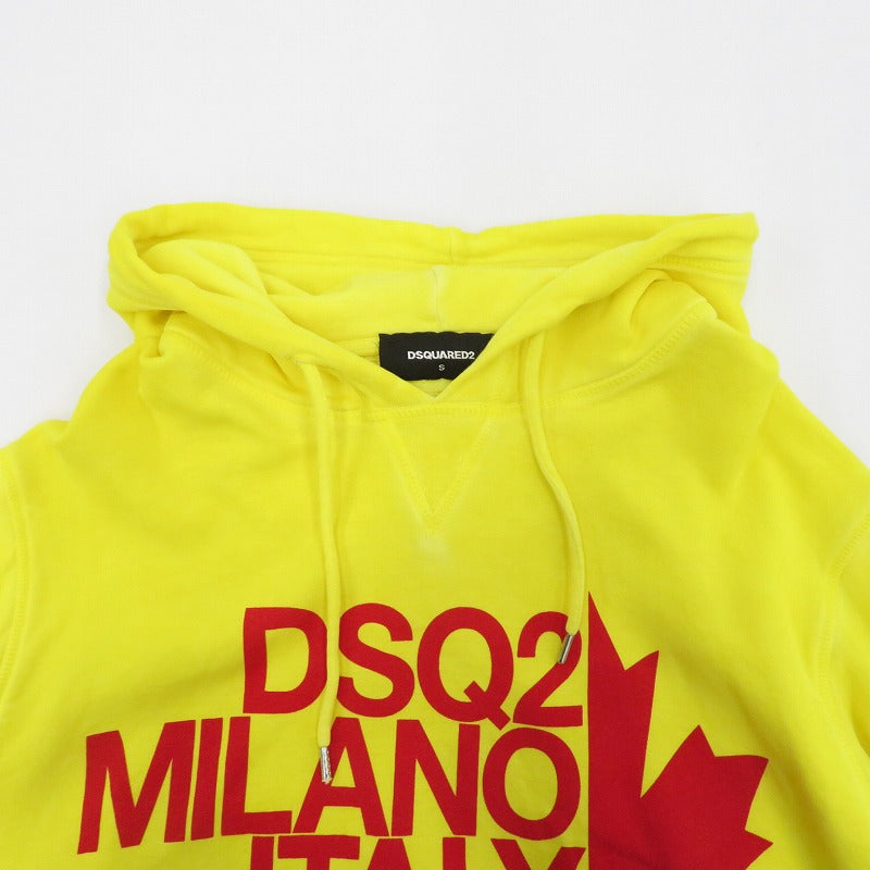 DSQUARED2 | ディースクエアード ビッグロゴ パーカー S71GU0318 S25030 イエロー サイズ：S【瀬戸大橋店】