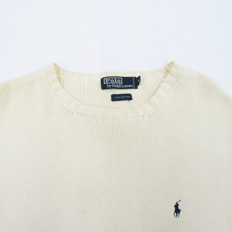 POLO RALPH LAUREN | ポロ・ラルフローレン ニット アイボリー サイズ：M【瀬戸大橋店】