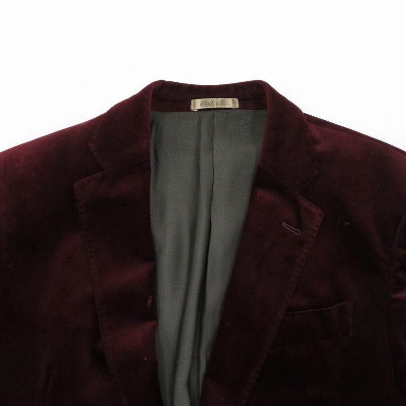 ARMANI COLLEZIONI | アルマーニコレッツォーニ テーラードジャケット ボルドー/バーガンディー サイズ：48【瀬戸大橋店】