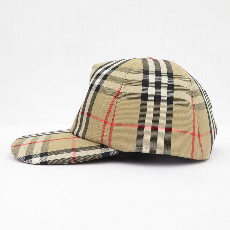 BURBERRY | バーバリー HEAVY COTTON CHECK TRUCKER CAP キャップ 8026929 ベージュ サイズ：L【瀬戸大橋店】