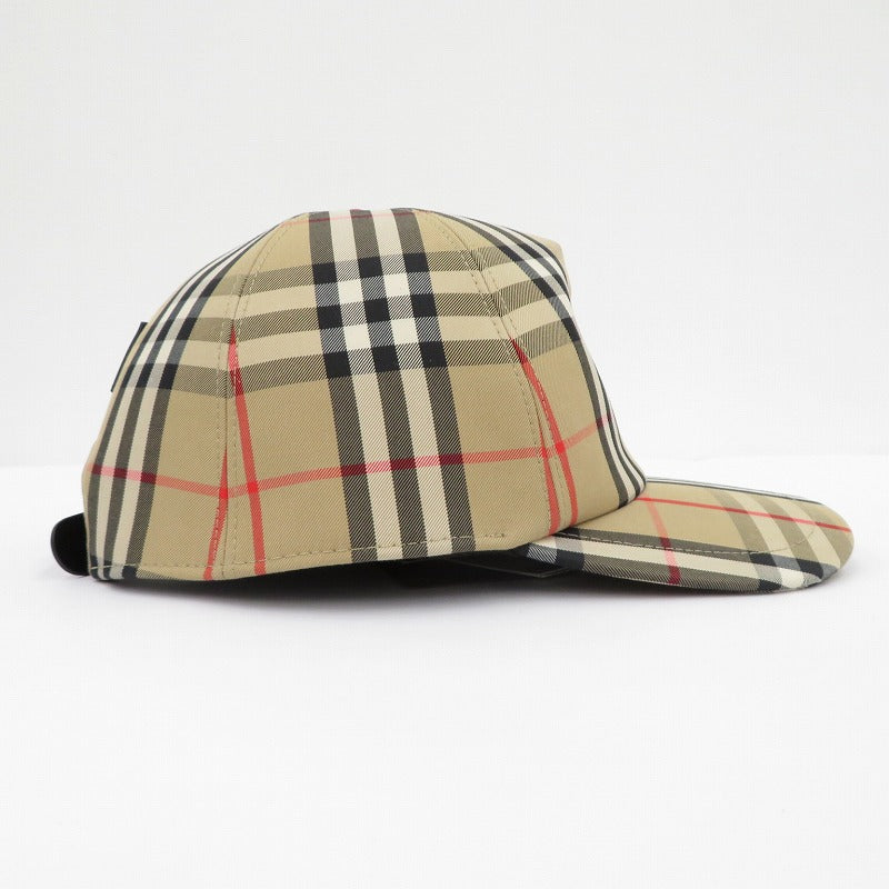 BURBERRY | バーバリー HEAVY COTTON CHECK TRUCKER CAP キャップ 8026929 ベージュ サイズ：L【瀬戸大橋店】